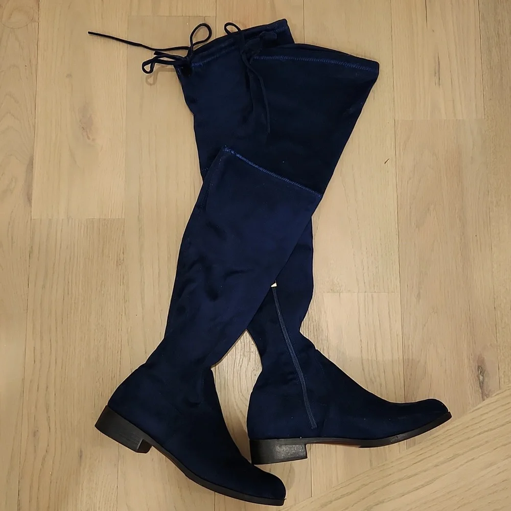 Catherine Malandrino Deep Blue Over-the-Knee Boots